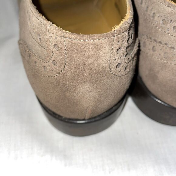 The J. Peterman Company Men’s Wingtip Oxfords Sz 9 M Brown Tan Leather Going Out main image 9